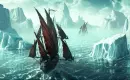 ship and icebergs