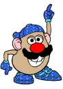 Mr. Potato Head In Blue