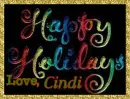 Happy Holidays - Cindi