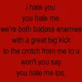 hating you
