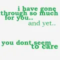 dont care for me
