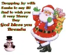 Dropping by with Santa