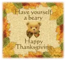 Have A Beary Happy Thanksgiving 