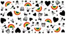 rainbows/ hearts/ skulls :)