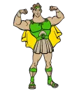 Hercules in green