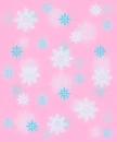 blue snow flakes