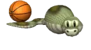 snake swallowing ball