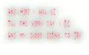 here i will lie