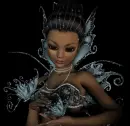 glittered blue fairy