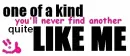 one of a kind