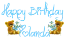 Yolanda Happy Birthday