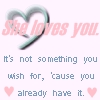 she loves you
