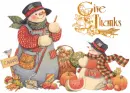 Snowmen Give Thanks