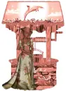 Fountain with woman