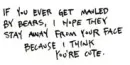 I think ur cute.