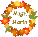 Autumn Wreath - Hugs - Marla