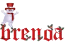 NAME BRENDA/SNOWMAN