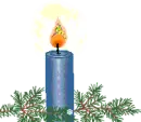 Candle and Pine