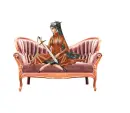 Woman on sofa
