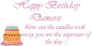 happy birthday damaris