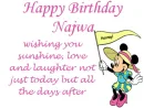 happy birthday najwa
