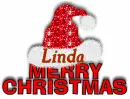 Merry Christmas Santa Hat - Linda