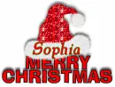 Merry Christmas Santa Hat - Sophia