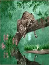 Jungle jaguar lurking