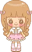 pink cute little girl