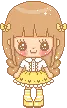 yellow cute little girl