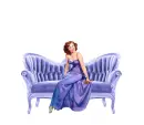 Woman on sofa