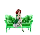Woman on sofa