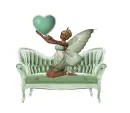 Woman on sofa