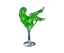 sexy woman in martini glass