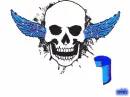 Mitch blue skull
