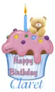 Happy Birthday - Claret