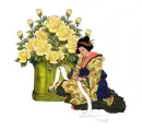 Flower box with his wife