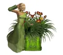 Flower box with his wife