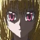 girl with red eyes