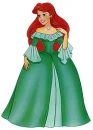 Ariel in green dress
