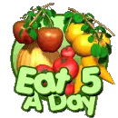 eat 5 a day text