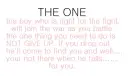 the one