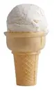 vanilla icecream cone