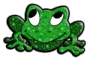 glitter frog