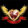 Golden winged heart