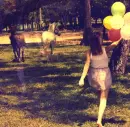girl with ballons