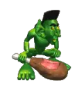 troll eating turkey leg
