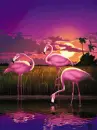 pink flamingos