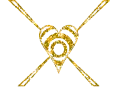 gold glitter heart