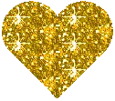 gold glitter heart